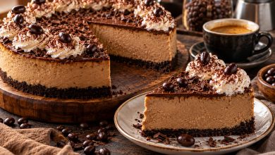 3-Ingredient Mocha Cheesecake