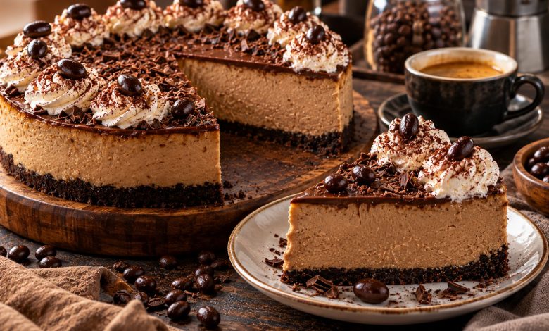3-Ingredient Mocha Cheesecake