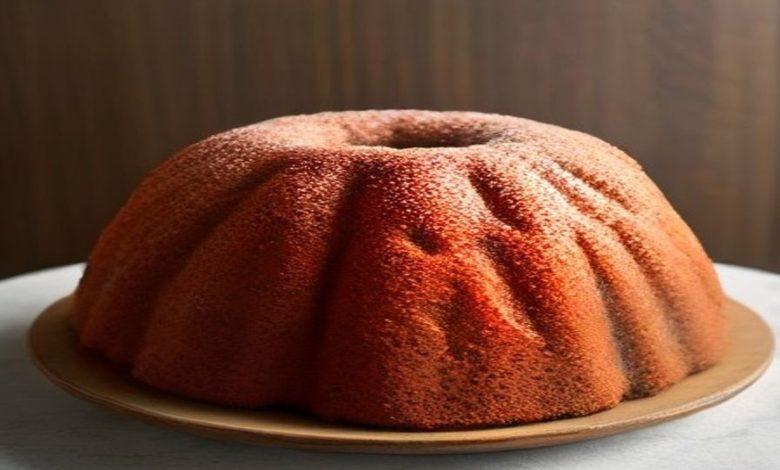 Apple cider doughnut Bundt cake with cinnamon-sugar coating