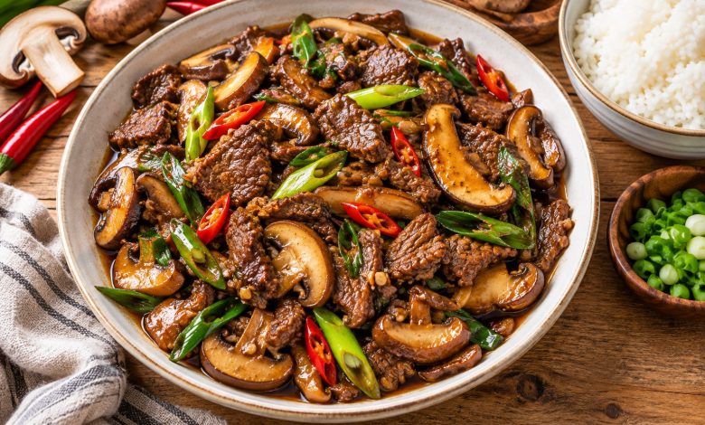 Beef and Mushroom Stir Fry
