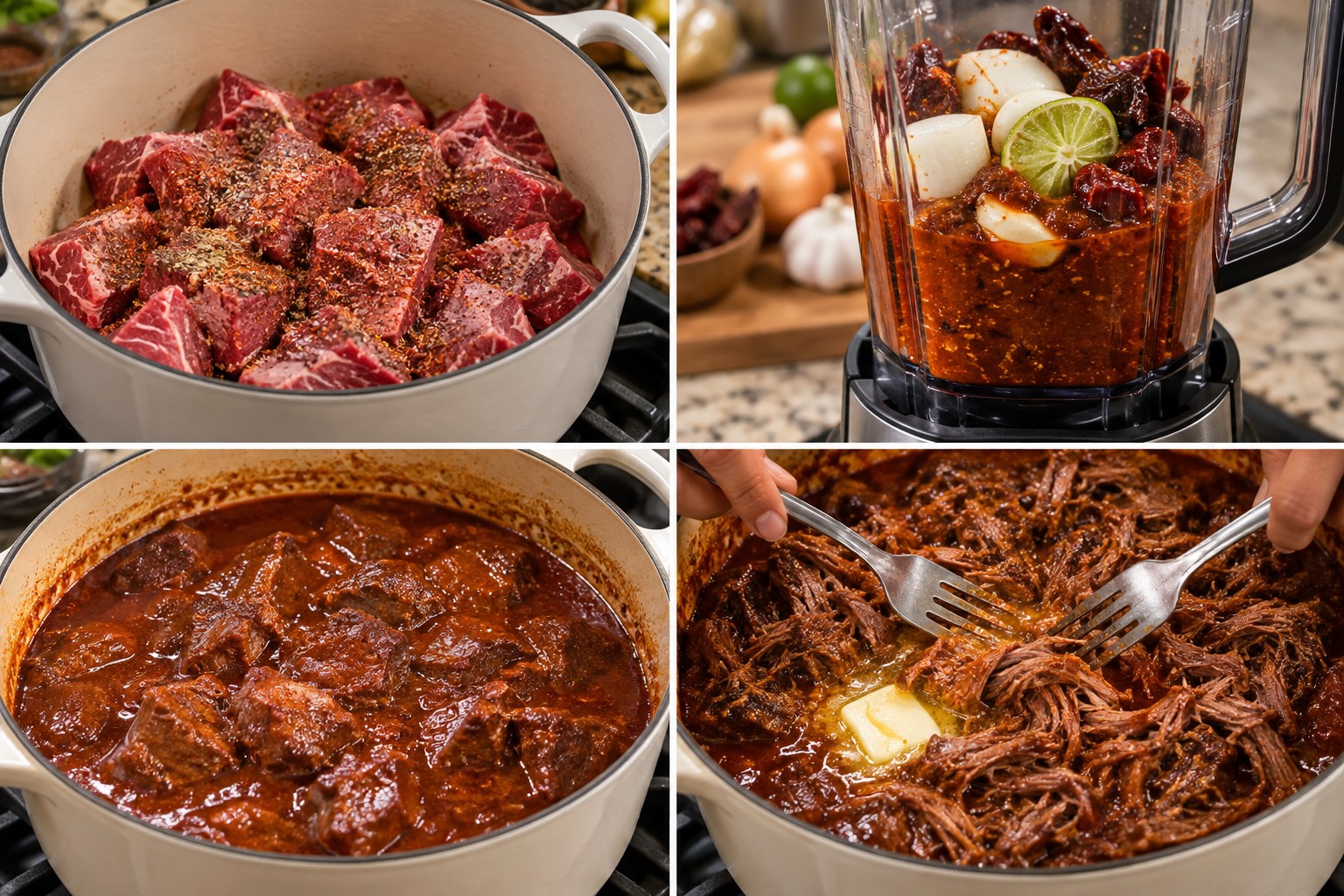 Buttery Soft Beef Barbacoa step by step