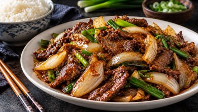 Chinese Beef and Onion Stir Fry