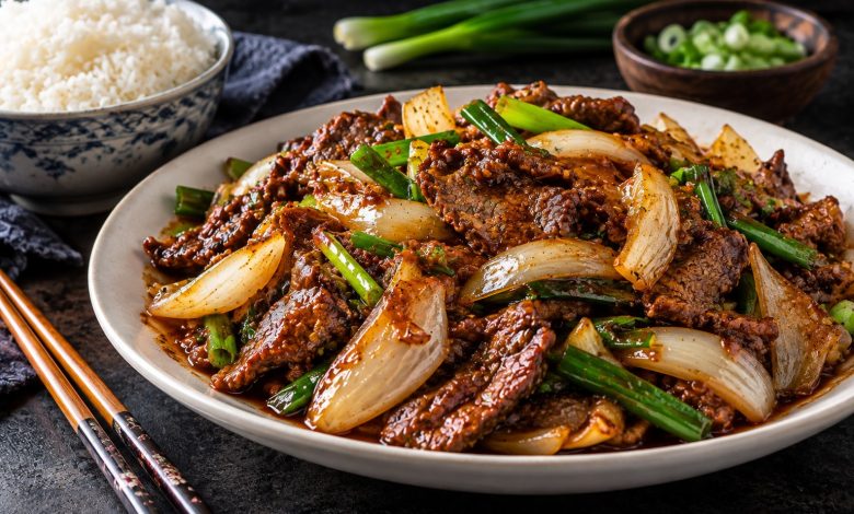 Chinese Beef and Onion Stir Fry