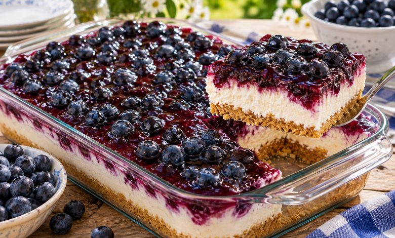 Creamy No-Bake Blueberry Delight
