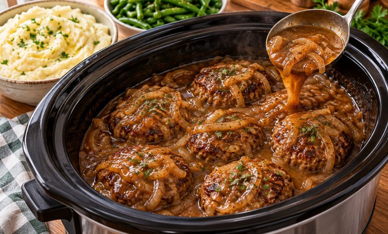 Crockpot Steak Sauce Beef Patties