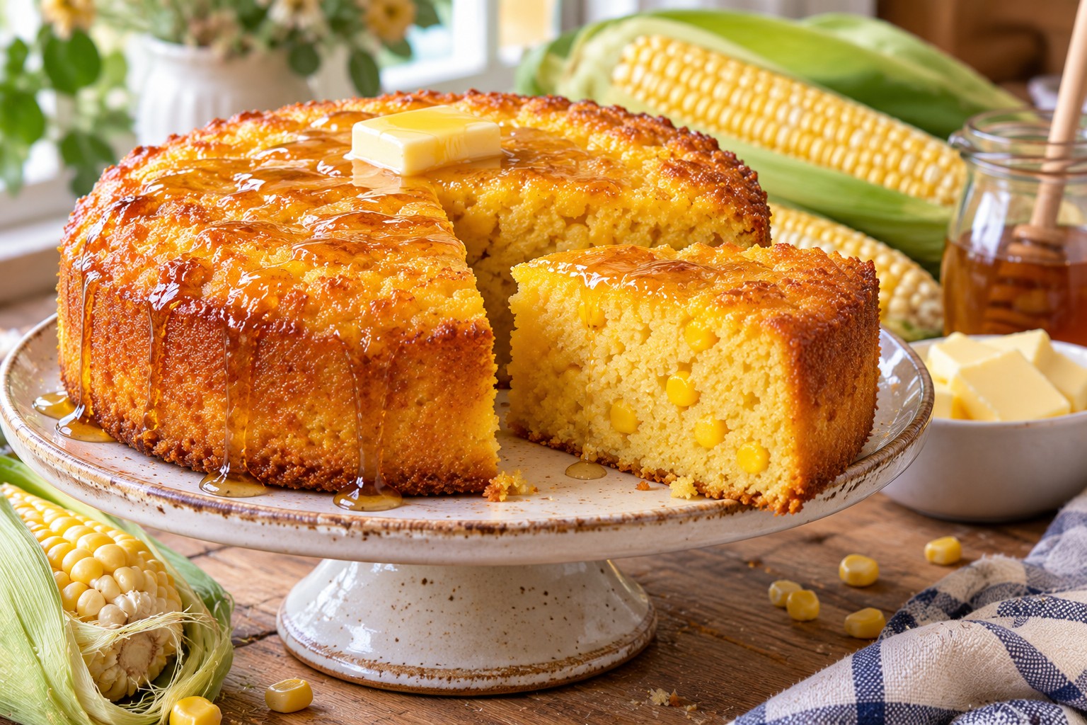 Fresh Sweet Corn Cake