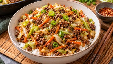 Ground Beef and Cabbage Stir-Fry