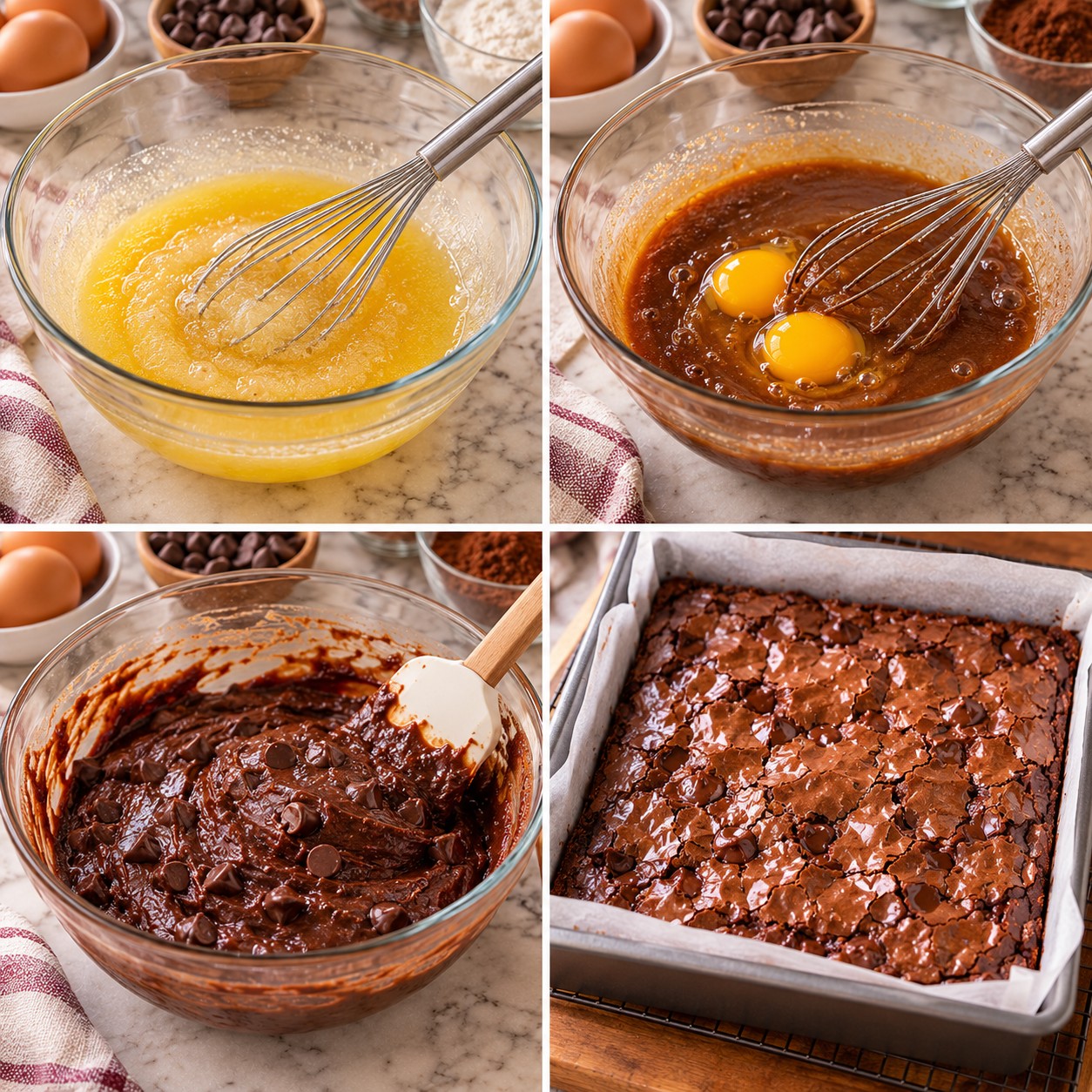 One-Bowl Fudgy Brownies step by step