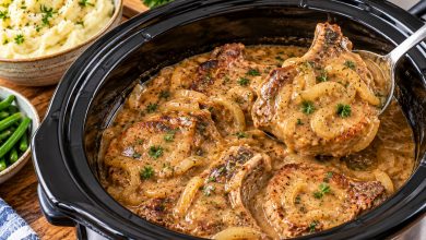 Slow Cooker Pork Chops and Gravy